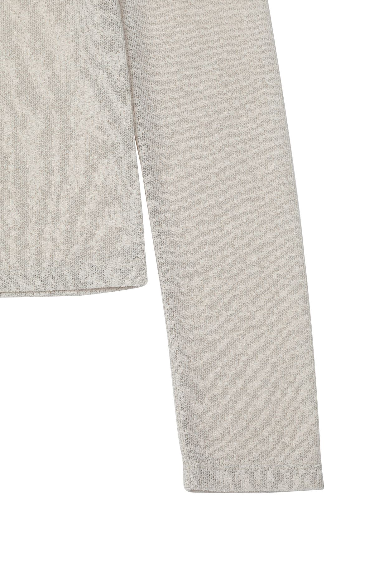 다이닛(DEINET) SHEER LONG SLEEVE IN BEIGE