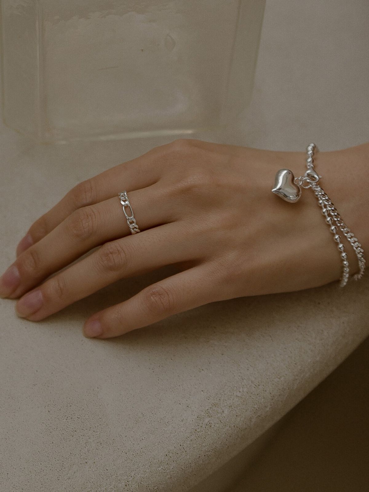레트로핑거(RETROFINGER) silver925 Chubby Heart #SB335
