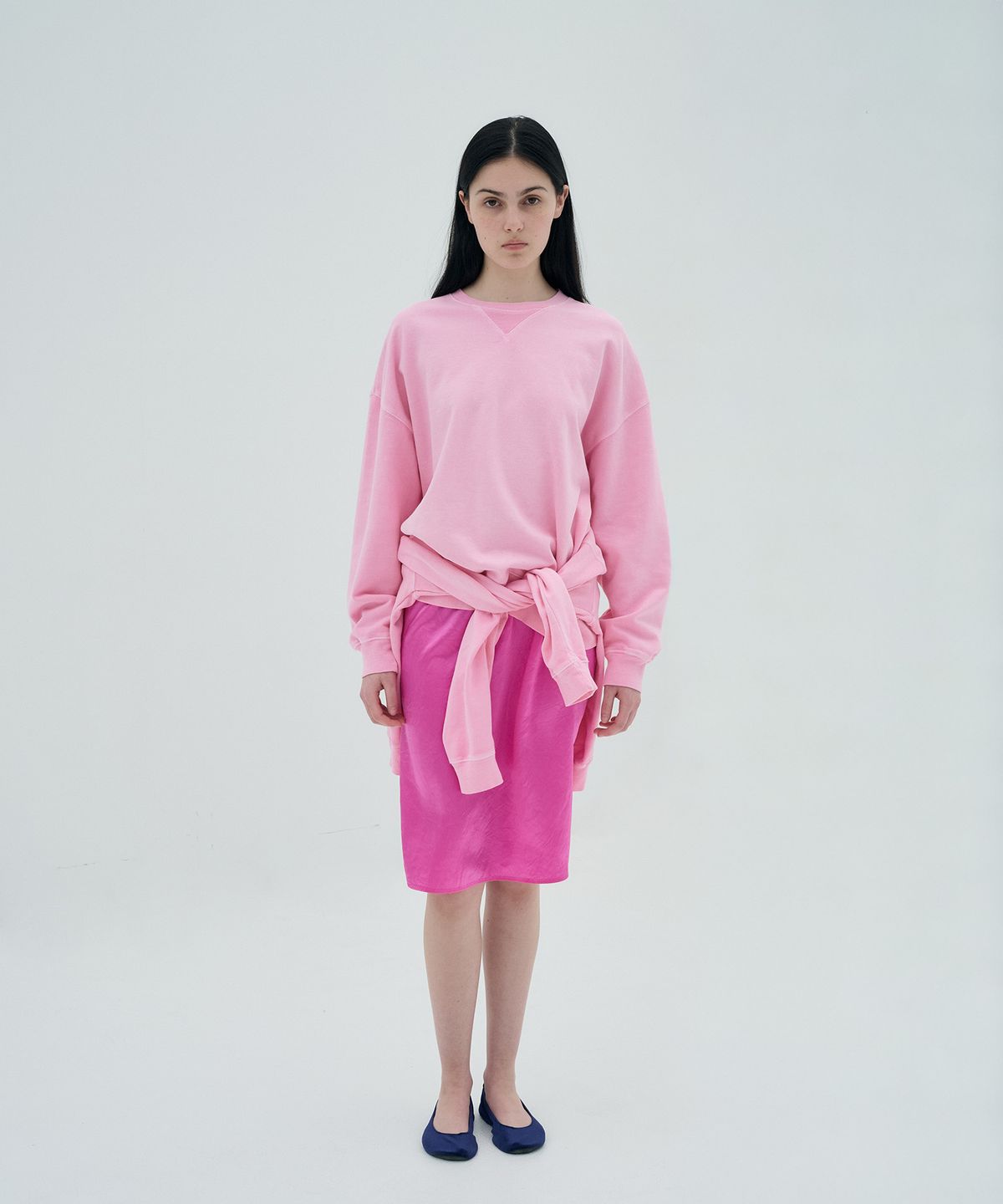 정감 스튜디오(JEONGGAM STUDIOS) Gloss Banding Skirt_3 color