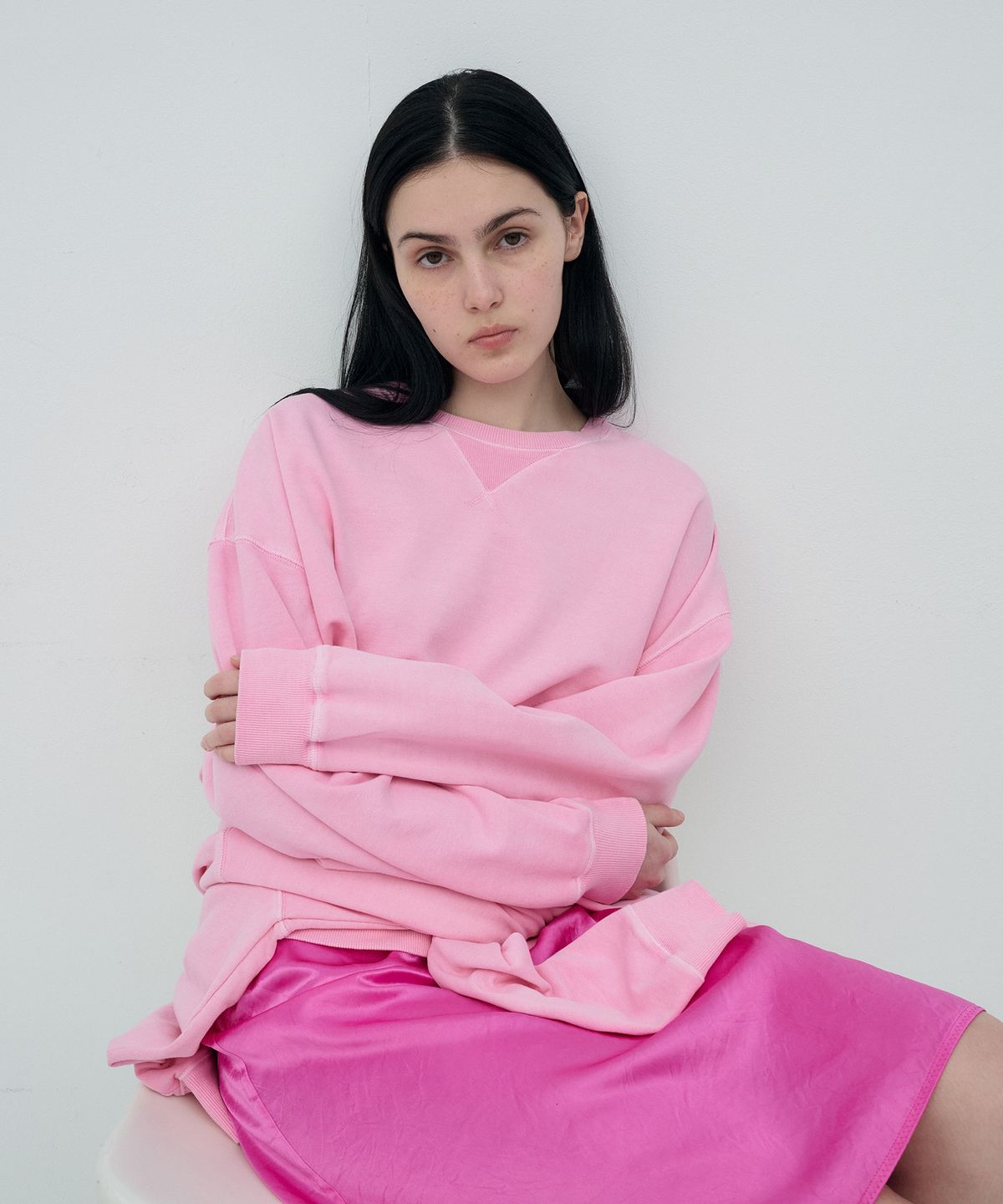 정감 스튜디오(JEONGGAM STUDIOS) Gloss Banding Skirt_3 color