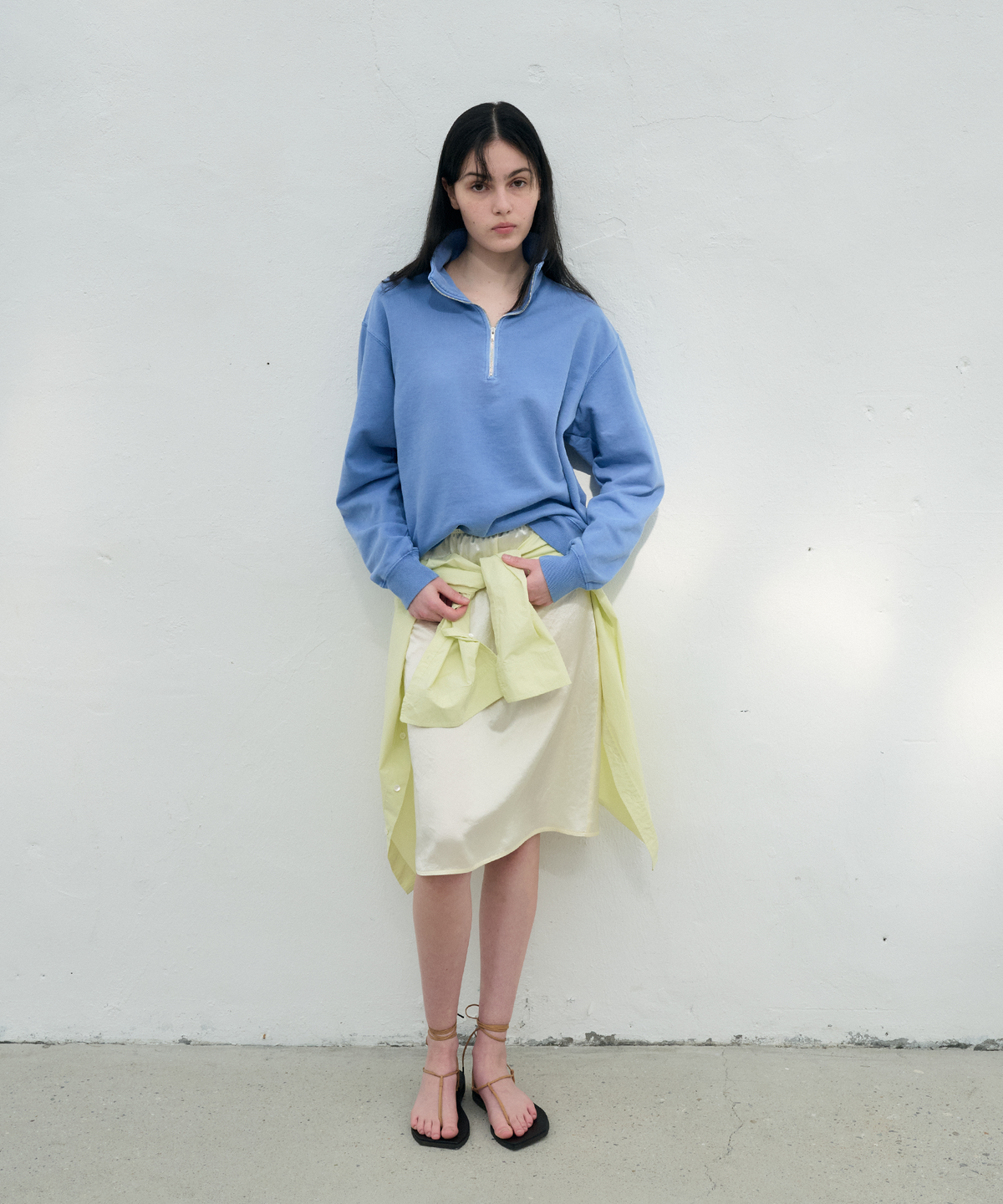 정감 스튜디오(JEONGGAM STUDIOS) Gloss Banding Skirt_3 color