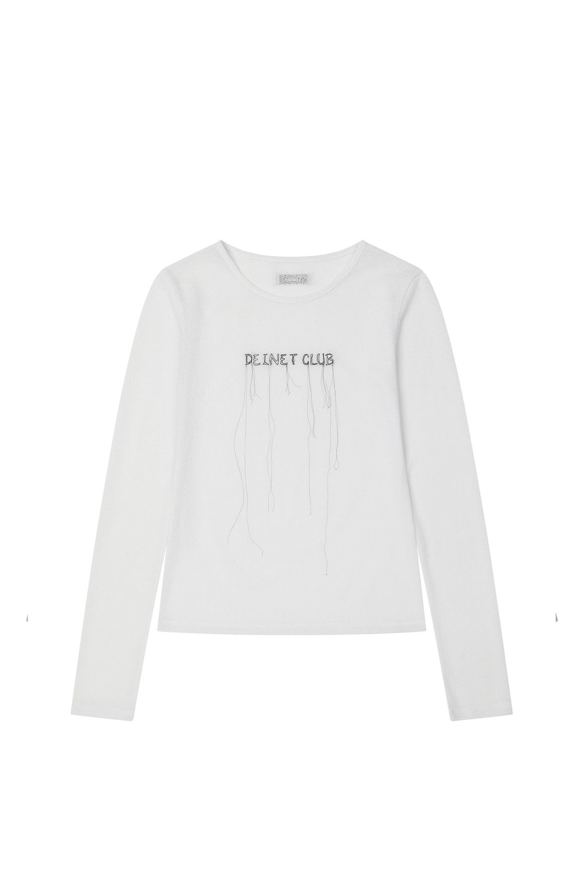 다이닛(DEINET) SHEER LONG SLEEVE IN WHITE