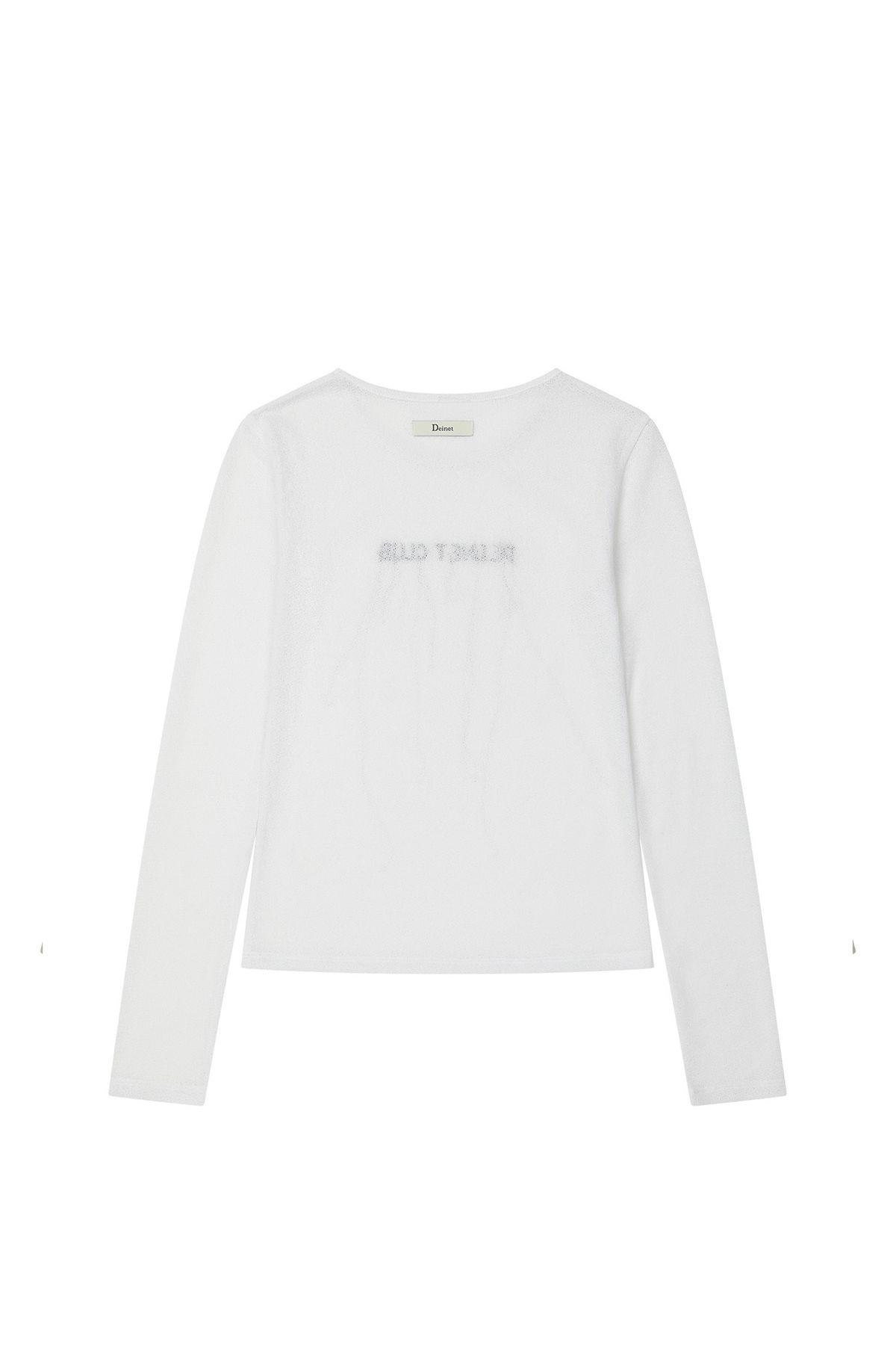 다이닛(DEINET) SHEER LONG SLEEVE IN WHITE