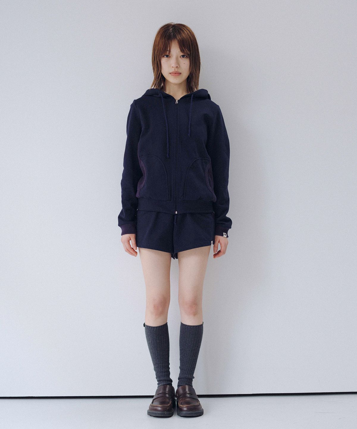 오헤시오(OHESHIO) EASY WAFFLE SHORTS, NAVY