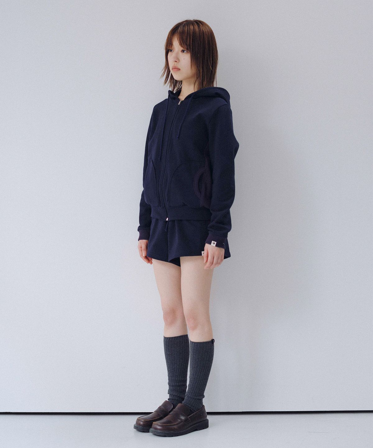 오헤시오(OHESHIO) EASY WAFFLE SHORTS, NAVY