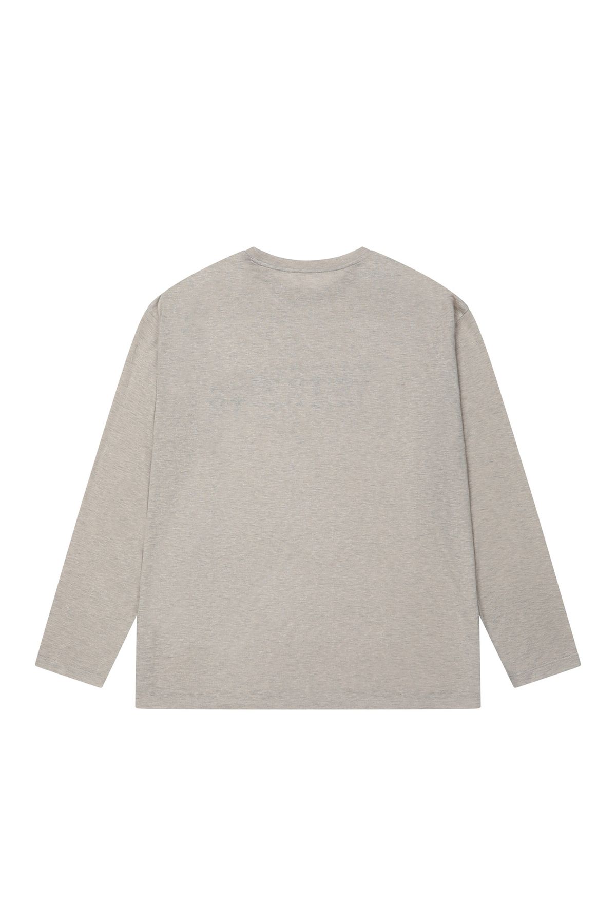 다이닛(DEINET) OVERFIT SWEAT GRAPHICS T-SHIRT IN ASH BEIGE