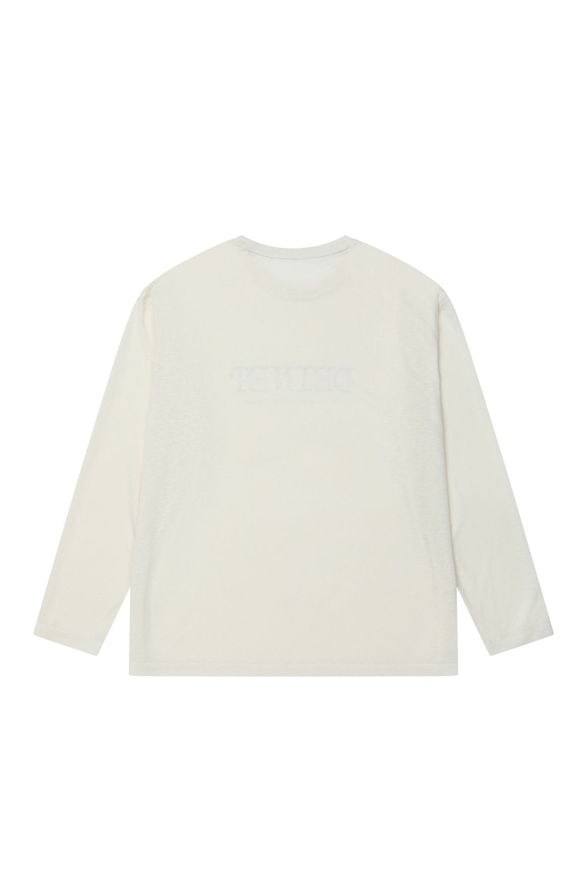 다이닛(DEINET) OVERFIT SWEAT GRAPHICS T-SHIRT IN IVORY
