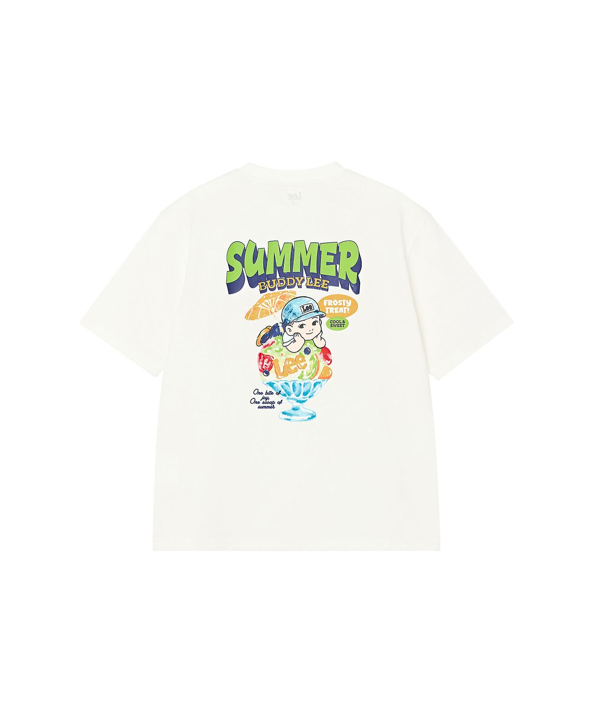 리 키즈(LEE KIDS) 버디LEE 썸머 빙수 티셔츠 화이트 LK2602ST52WH