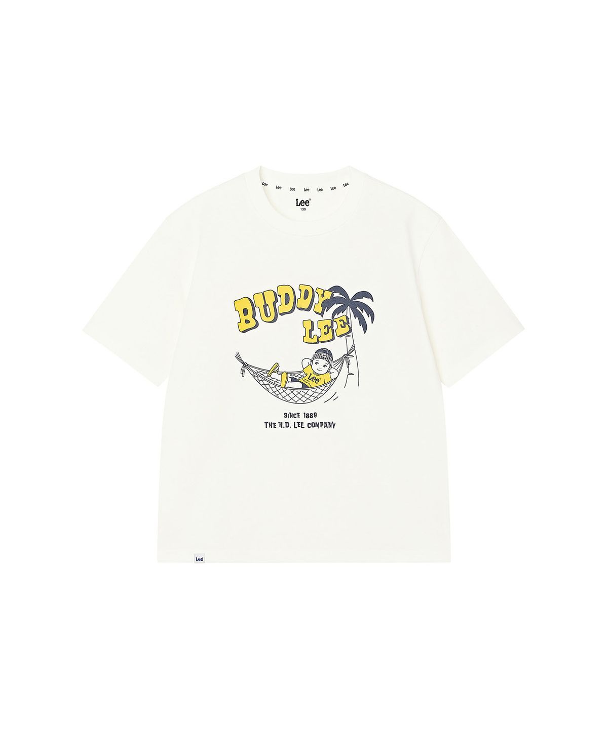 리 키즈(LEE KIDS) 버디LEE 해먹 휴식 티셔츠 화이트 LK2602ST51WH