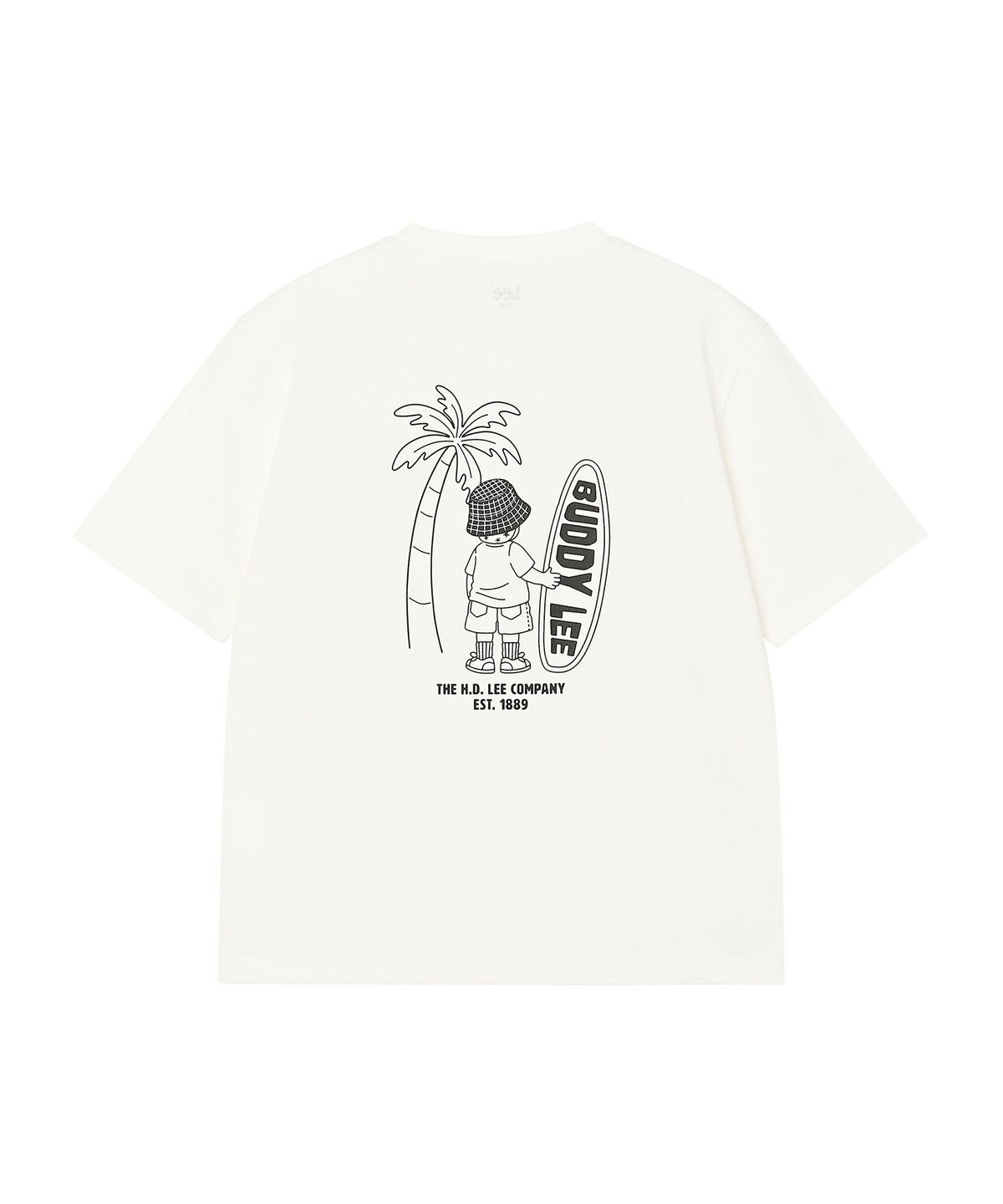 리 키즈(LEE KIDS) 버디LEE 서프 그래픽 티셔츠 화이트 LK2602ST50WH
