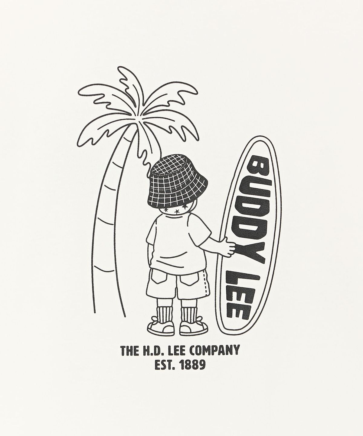 리 키즈(LEE KIDS) 버디LEE 서프 그래픽 티셔츠 화이트 LK2602ST50WH