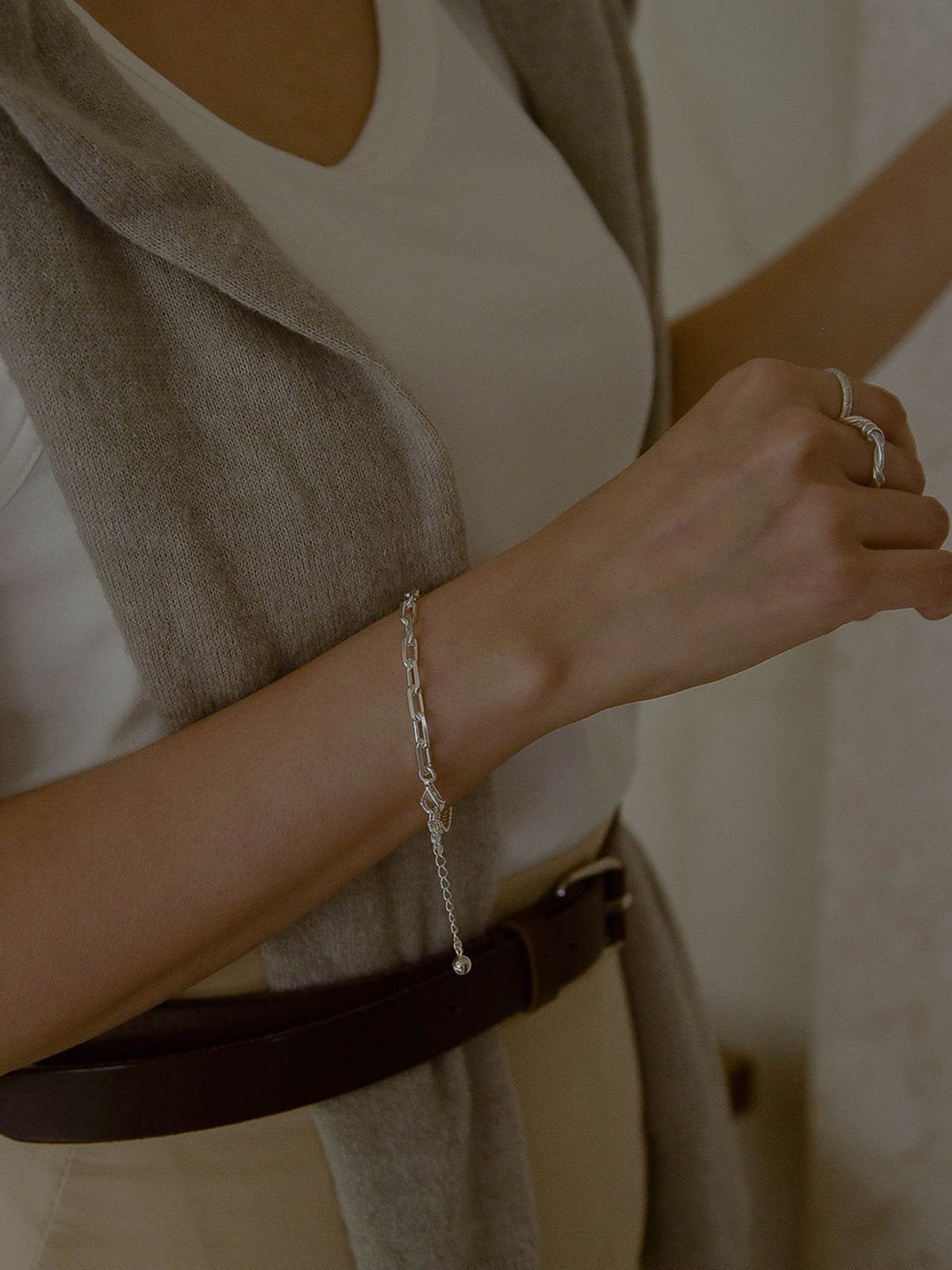 레트로핑거(RETROFINGER) silver925 Level Bracelet #SB128