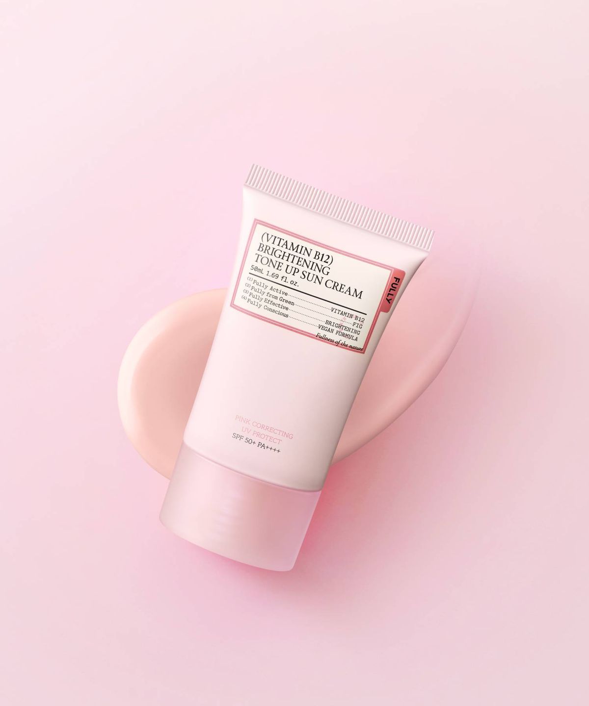 풀리(FULLY) [SET] 쌀세라 선크림 50ml + 비타민 B12 브라이트닝 톤업선크림 50ml (핑크)
