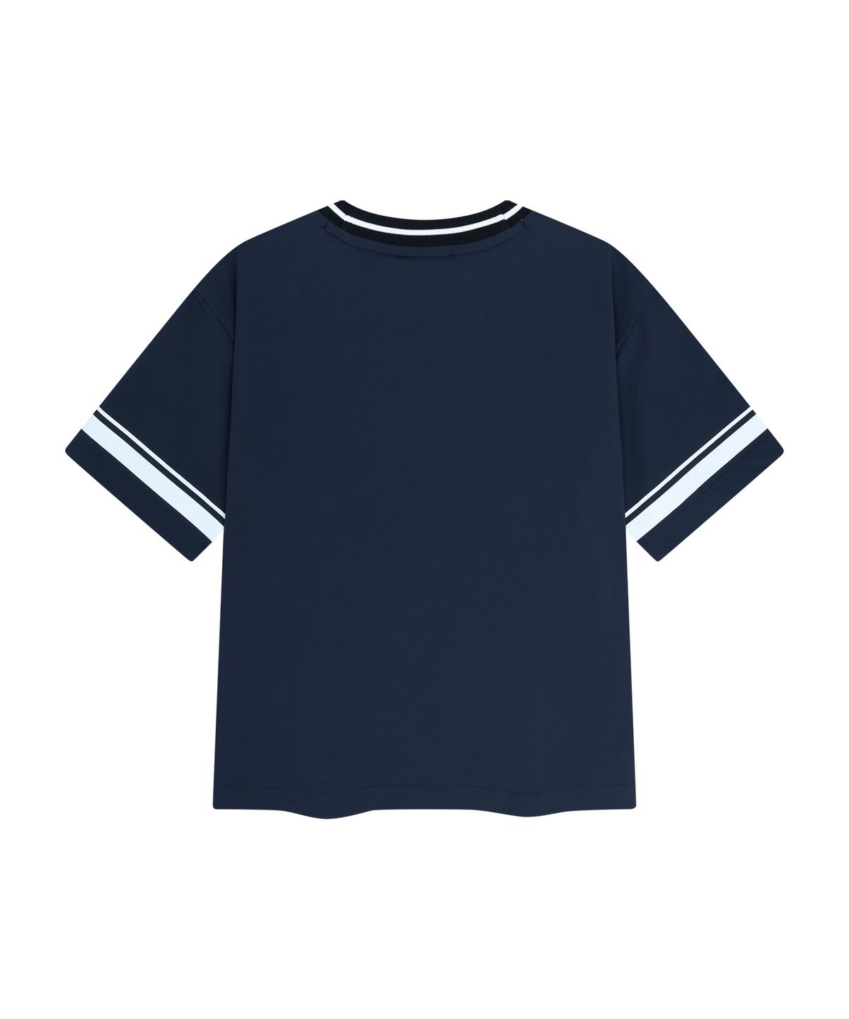 마리떼 키즈(MARITHÉ KIDS) KIDS V NECK NYLON WOVEN TEE navy
