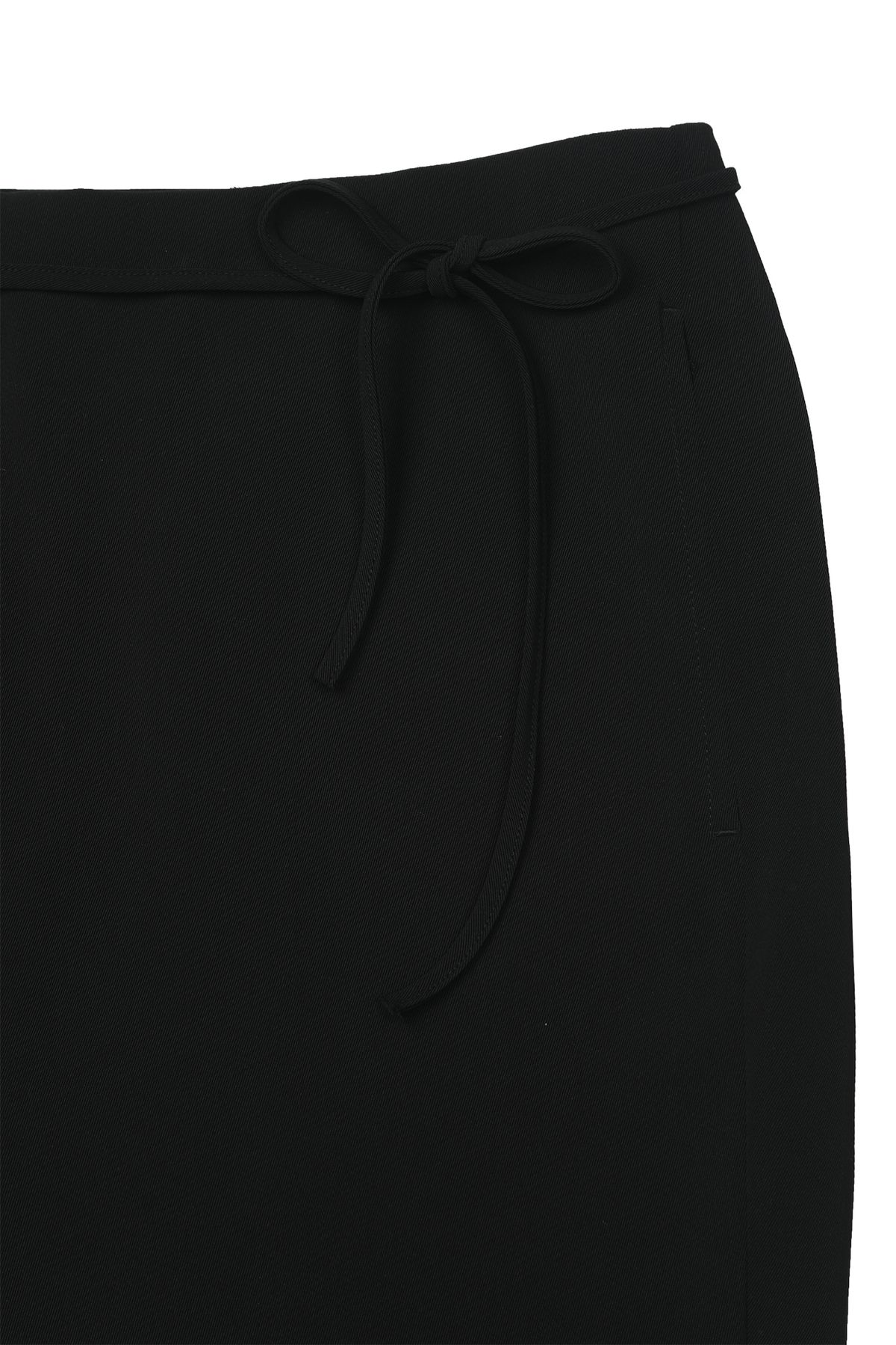 다이닛(DEINET) EYELET POINT BOOTSCUT SLACKS IN BLACK