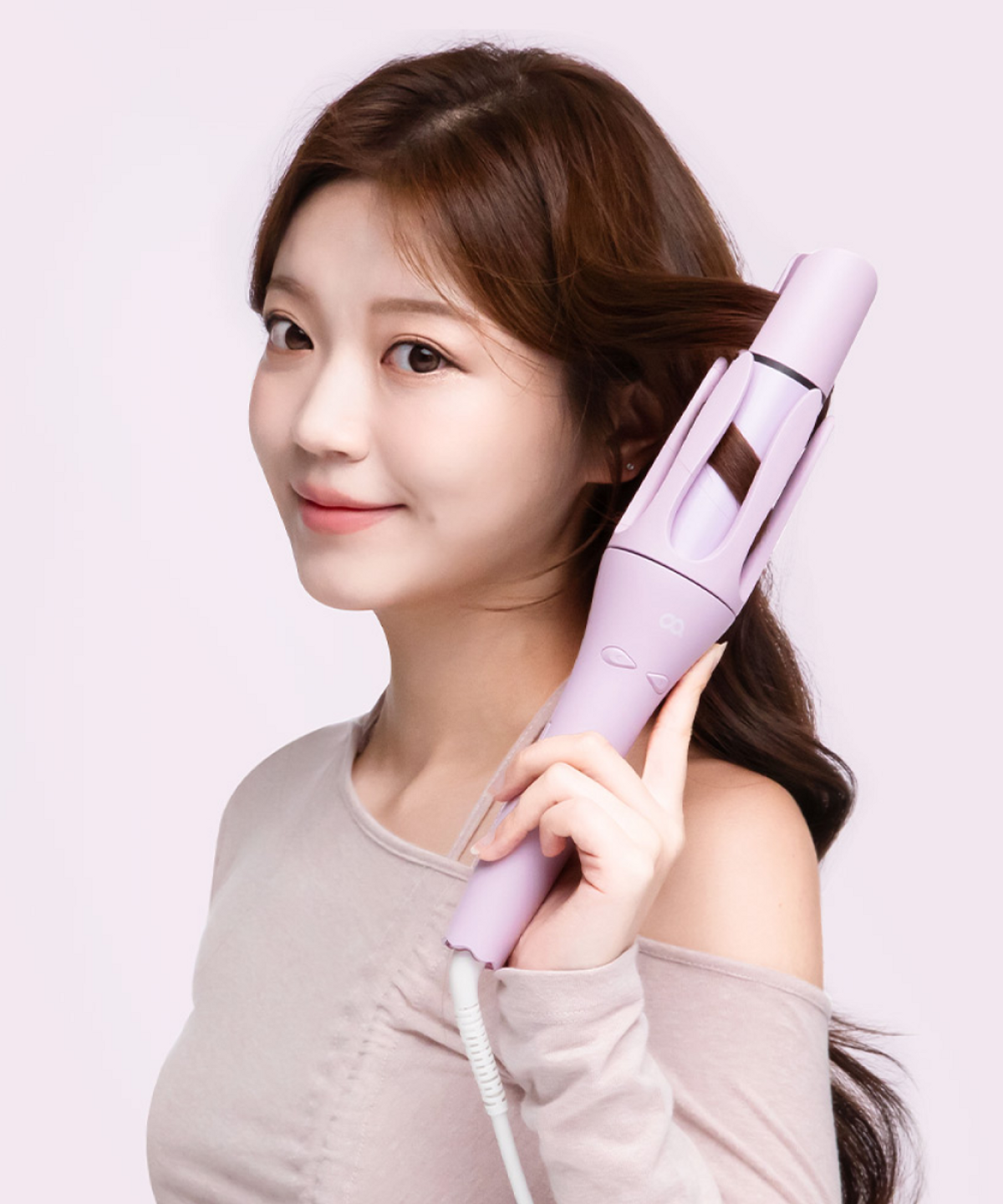 오아(OA) 오토 고데기 40mm  자동 회전 봉 고대기 헤어 볼륨 아이롱 웨이브