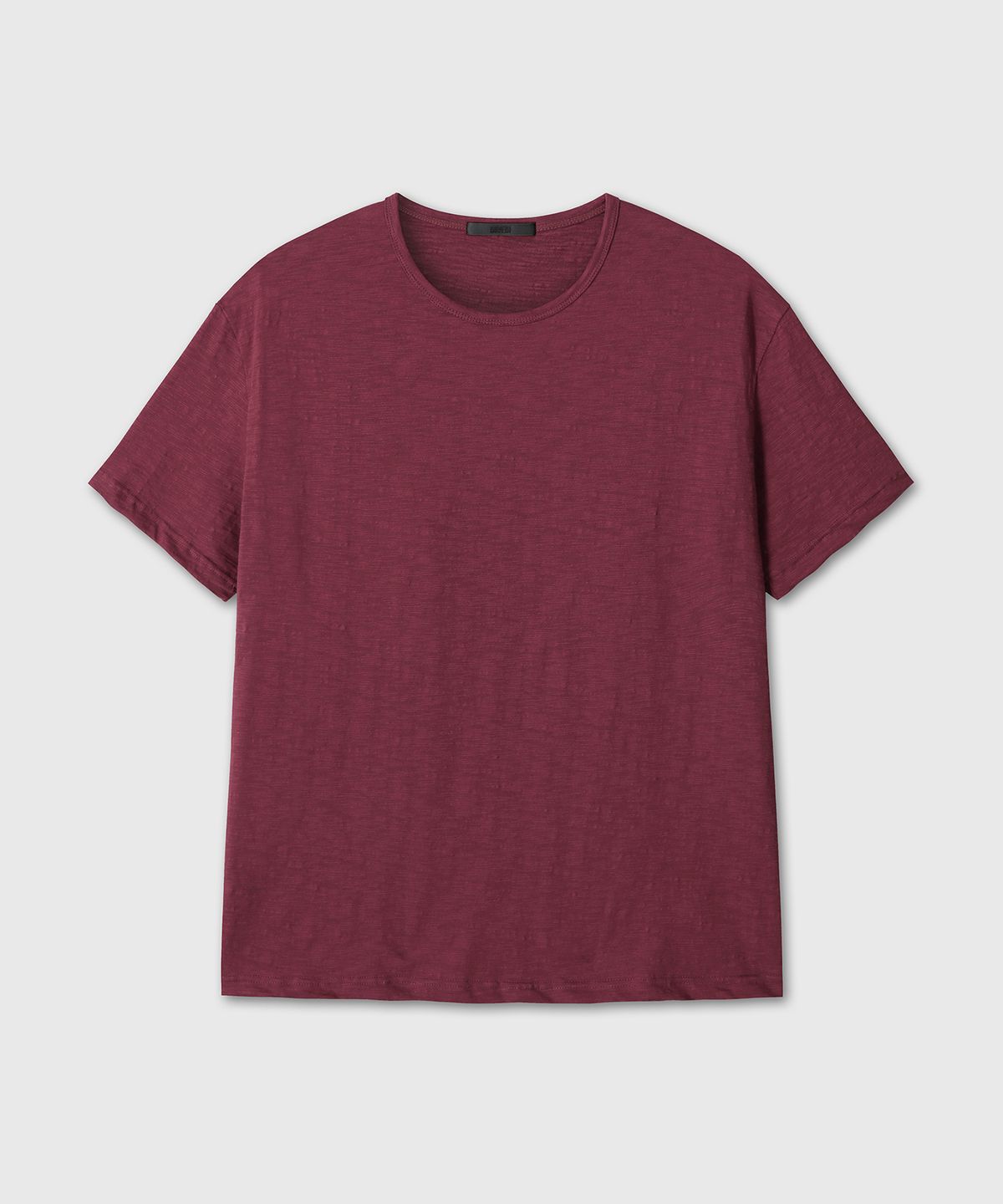 다이브인(DIVEIN) SLUB TEXTURE T-SHIRTS (BURGUNDY)