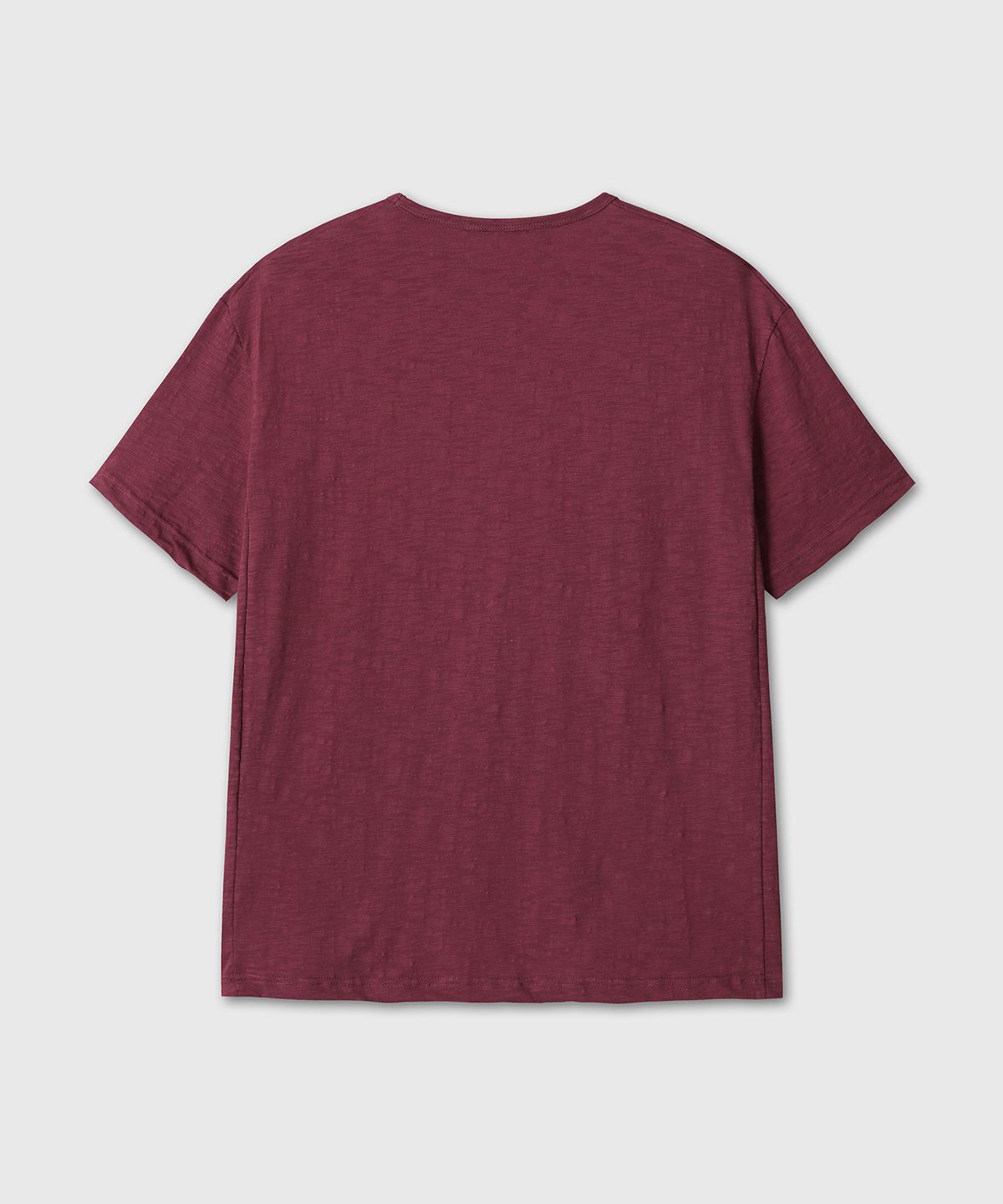 다이브인(DIVEIN) SLUB TEXTURE T-SHIRTS (BURGUNDY)