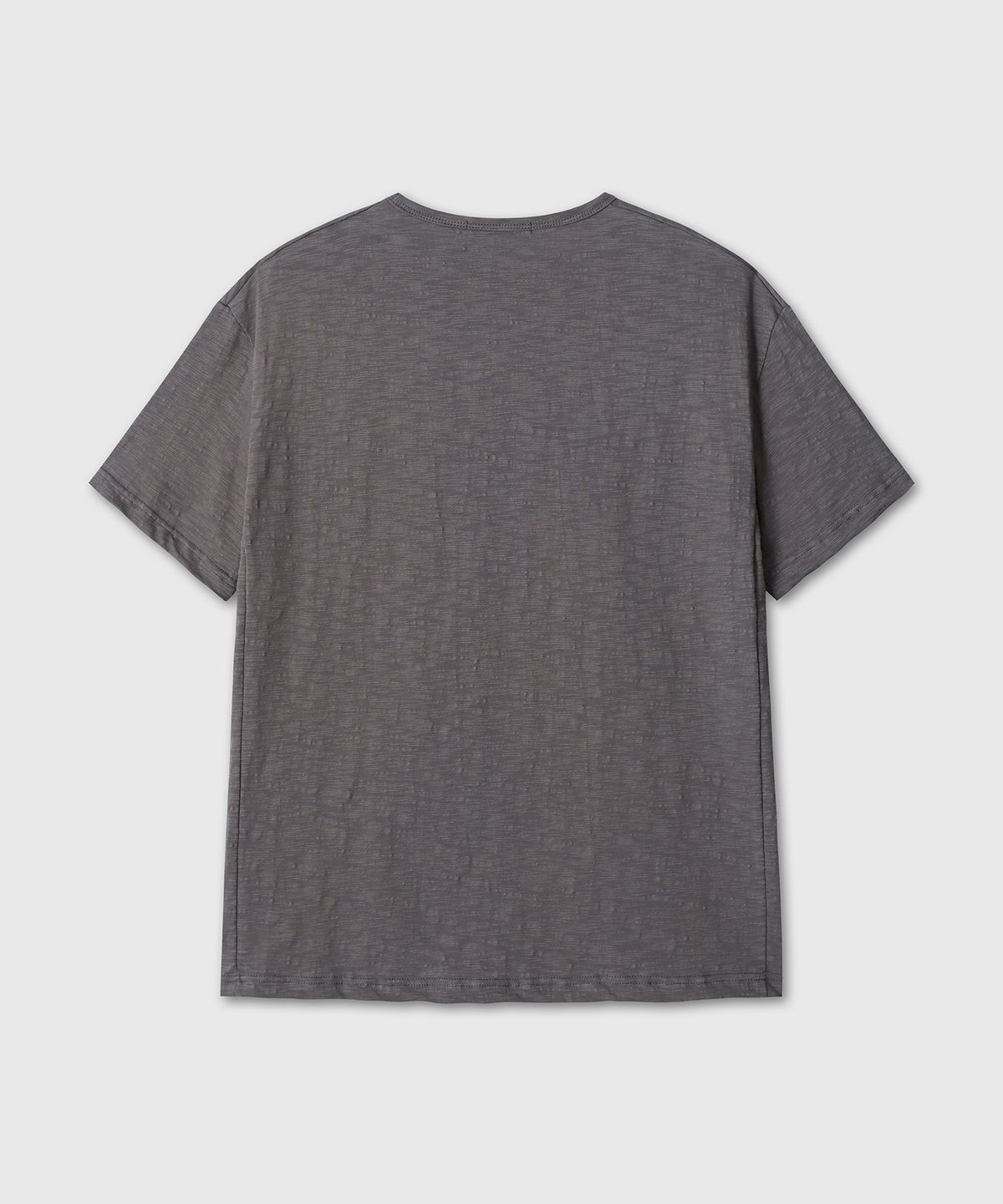 다이브인(DIVEIN) SLUB TEXTURE T-SHIRTS (CHARCOAL)