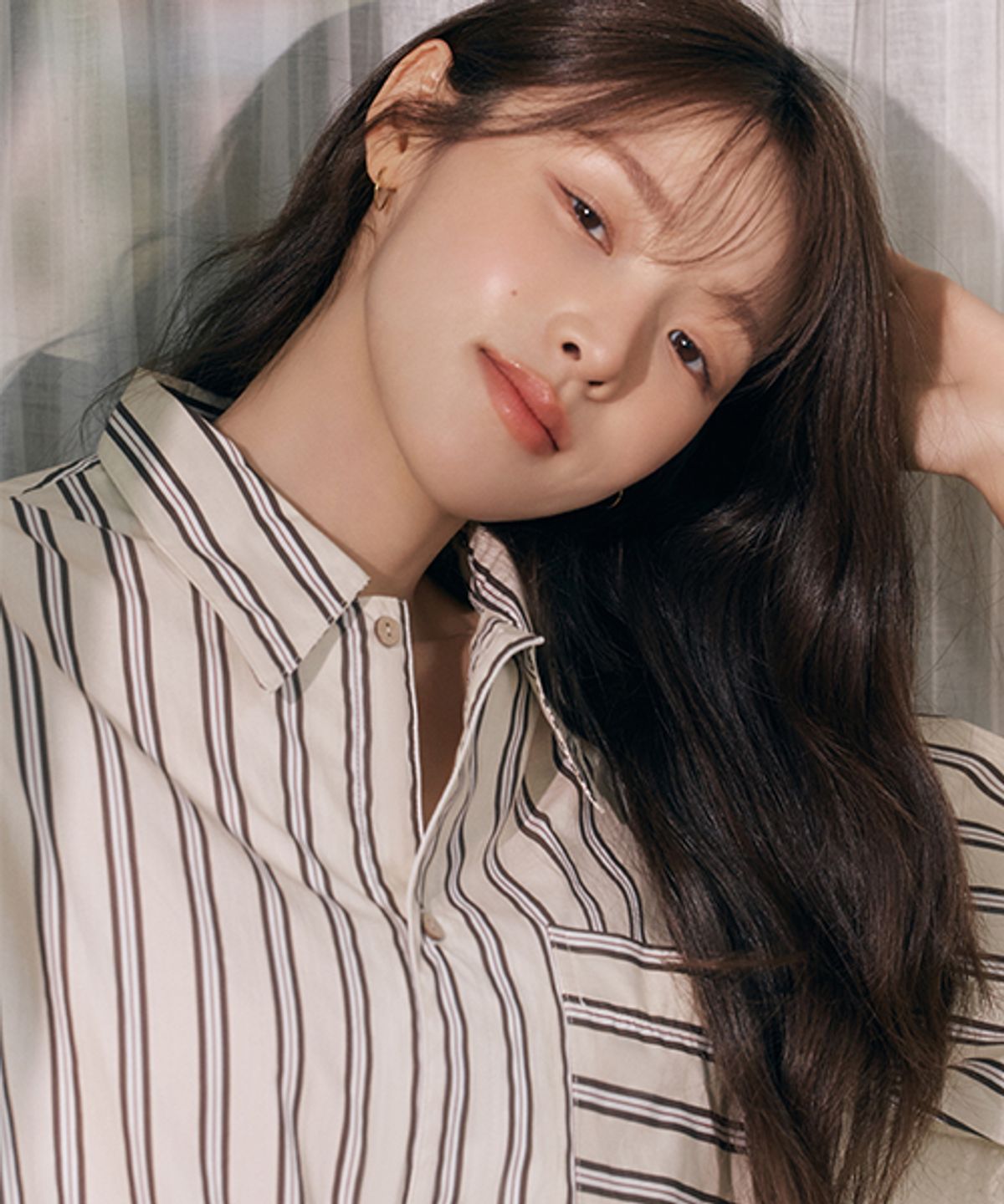 세이드(CEID) [2PACK] [uni] 모모 클라우드핏 스트라이프 셔츠 파자마 셋업