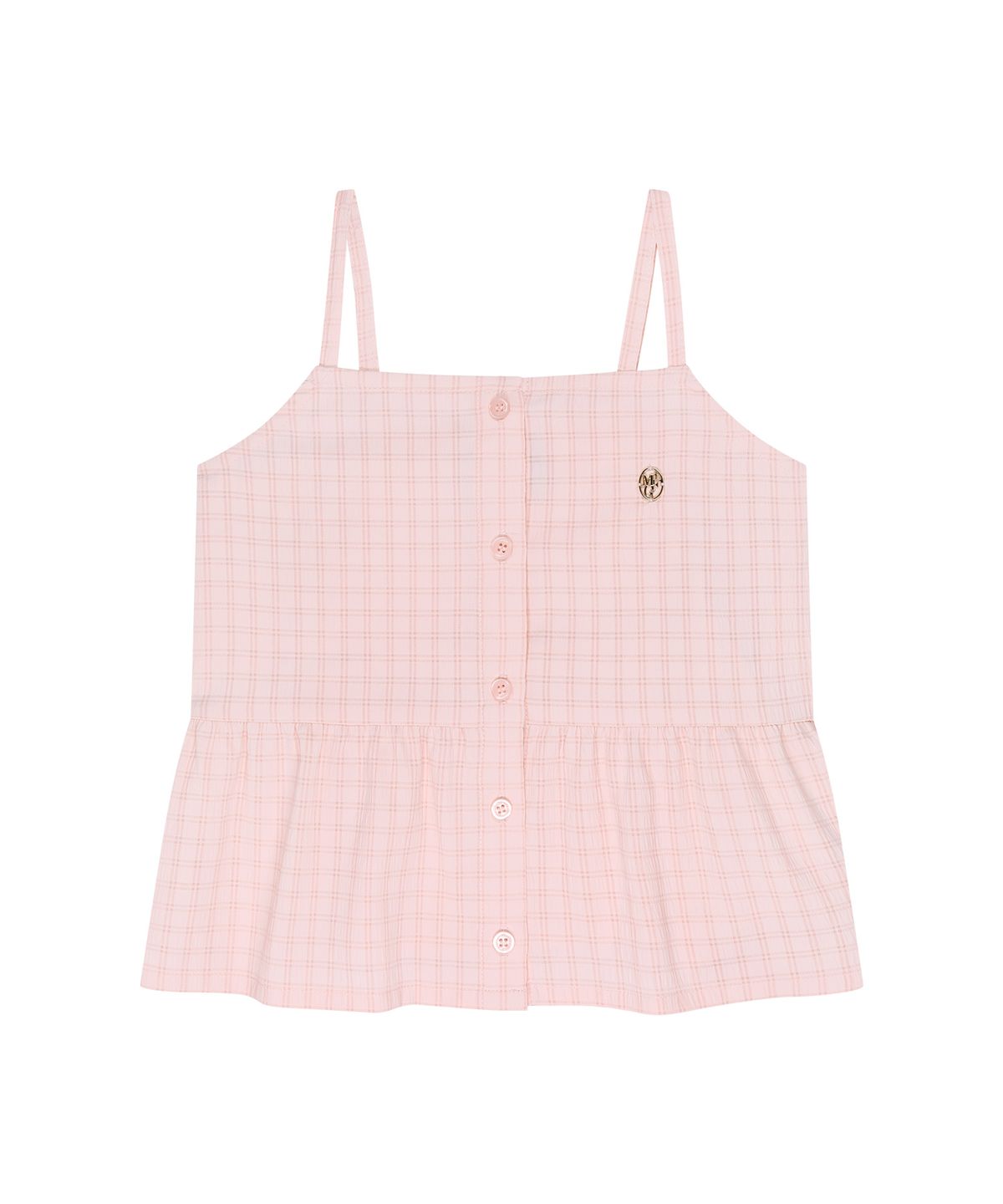 마리떼 키즈(MARITHÉ KIDS) KIDS W CHECK SLEEVELESS BLOUSE pink