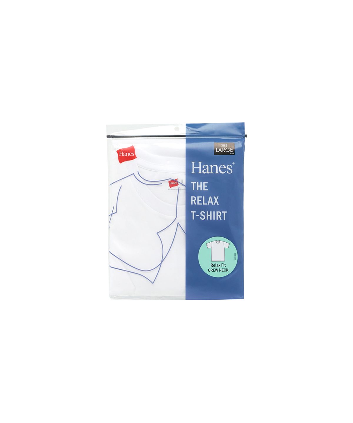 헤인즈(HANES) 릴렉스 핏 크루넥 티셔츠 화이트