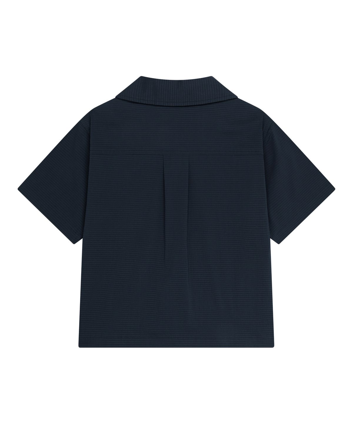 마리떼 키즈(MARITHÉ KIDS) KIDS SEERSUCKER HALF SHIRT navy