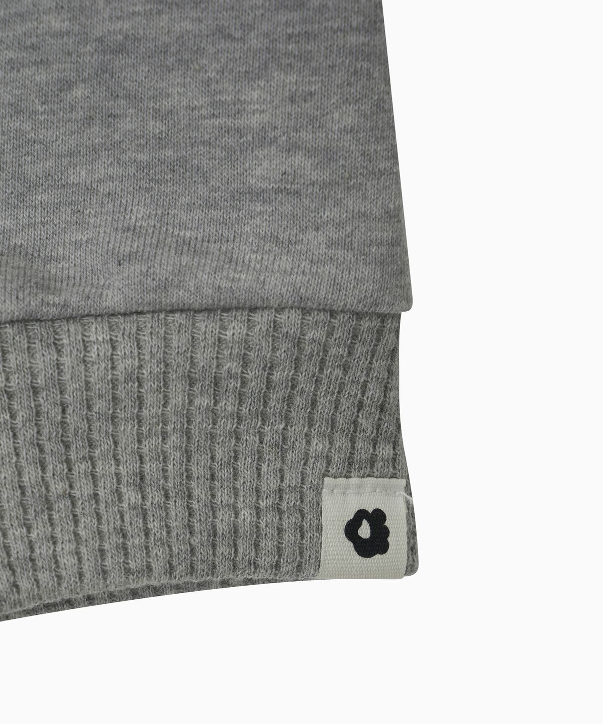 오헤시오(OHESHIO) TWO-TONE WAFFLE HOODED ZIP-UP, MELANGE