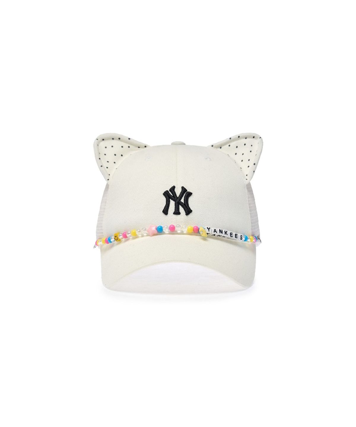 엠엘비 키즈(MLB KIDS) 캣 비즈 트러커 볼캡 NY (Cream)