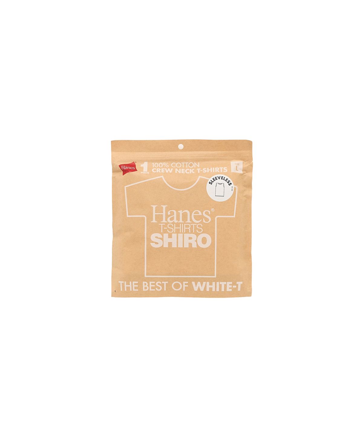 헤인즈(HANES) 시로 슬리브리스 티셔츠 화이트