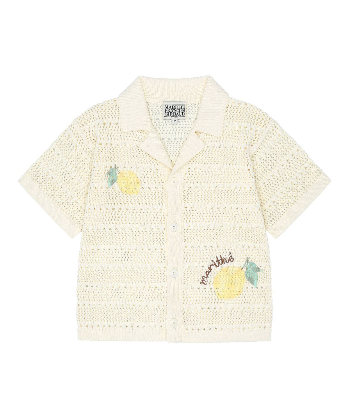 마리떼 키즈(MARITHÉ KIDS) KIDS HALF-SLEEVED KNIT CARDIGAN light beige