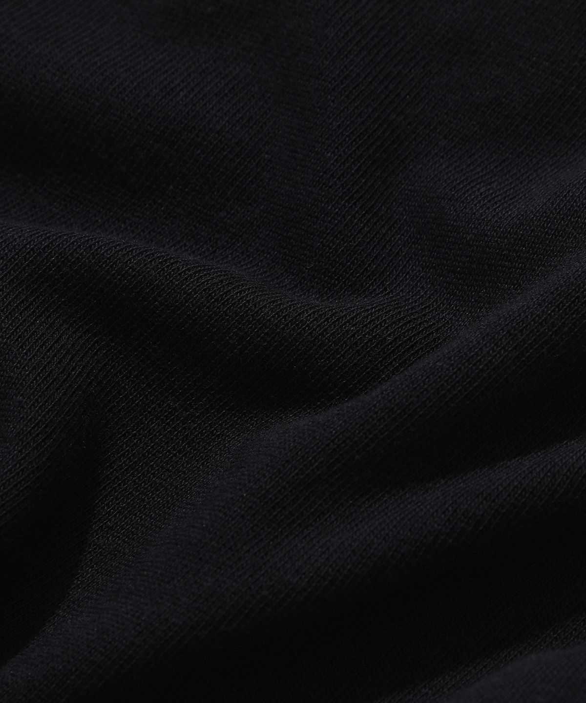 키뮤어(KIIMUIR) [크롭] 헤비 코튼 롤업 헨리넥 반팔 티셔츠_블랙