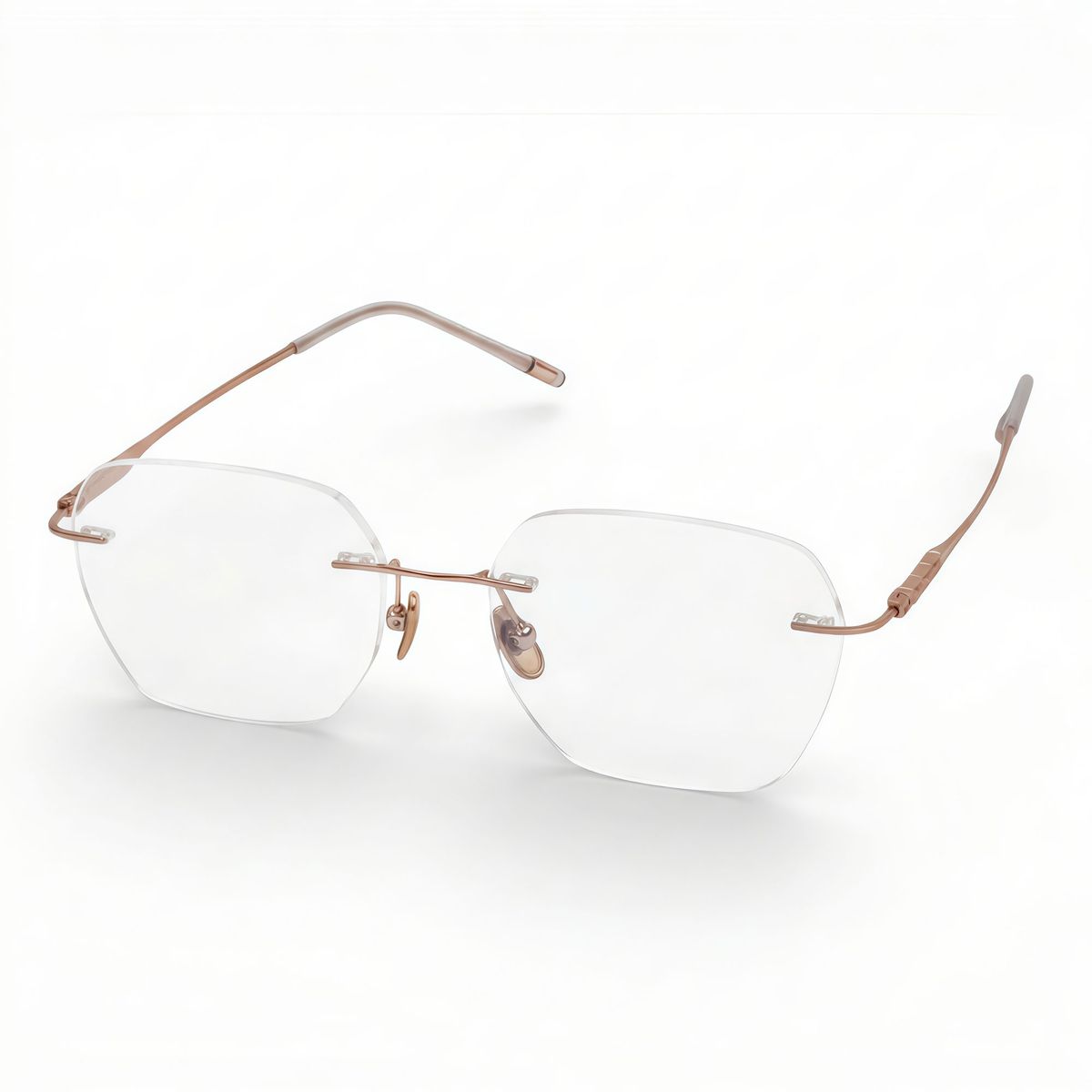 아디제(ADIGE) Rexin 렉신 (Rose Gold) YU1002 무테 티타늄 안경테