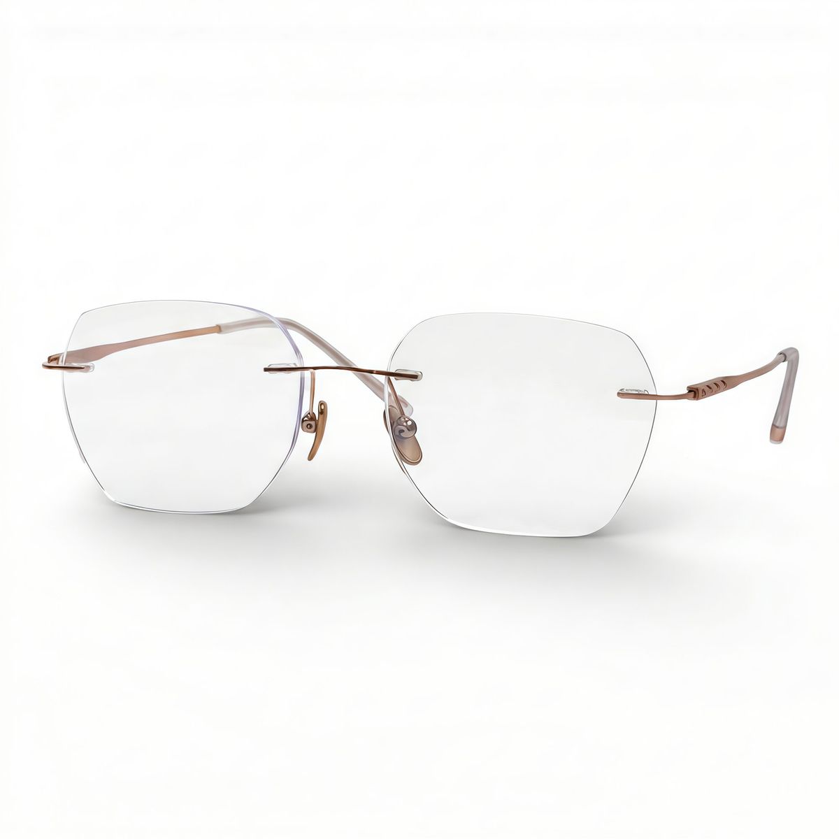 아디제(ADIGE) Rexin 렉신 (Rose Gold) YU1002 무테 티타늄 안경테