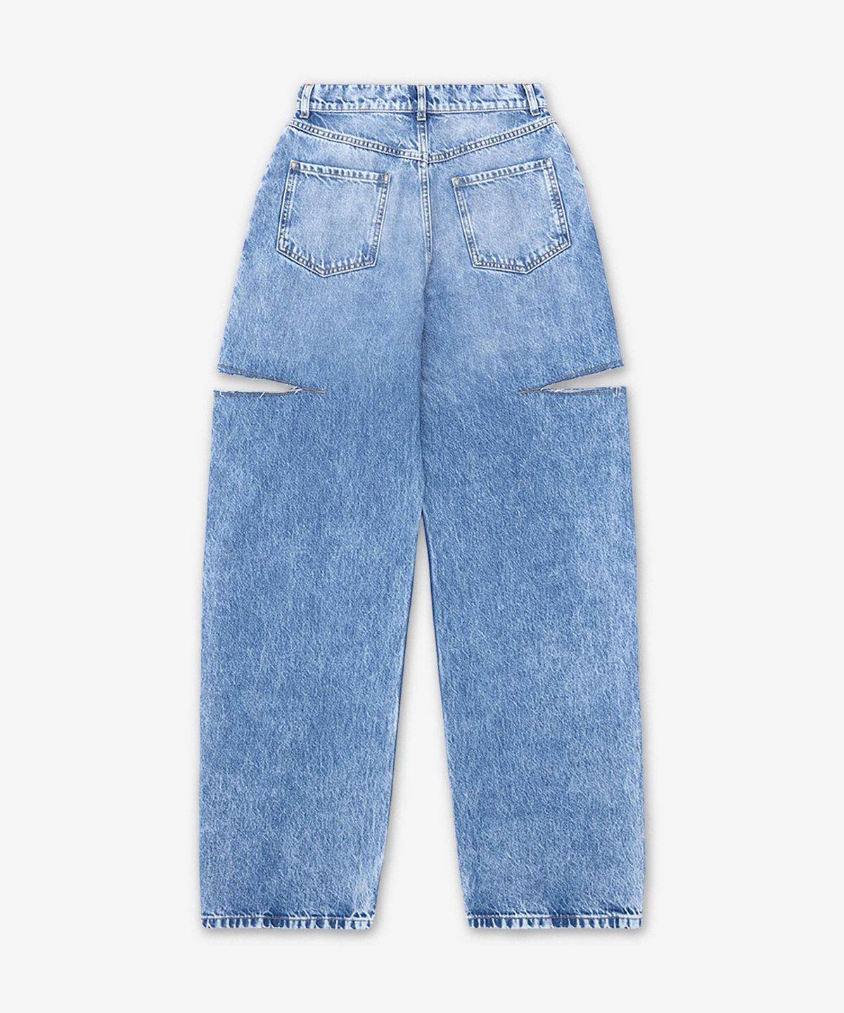 메종 마르지엘라(MAISON MARGIELA) 슬래시 디테일 데님 팬츠 - 블루 / S51LA0051S30513470