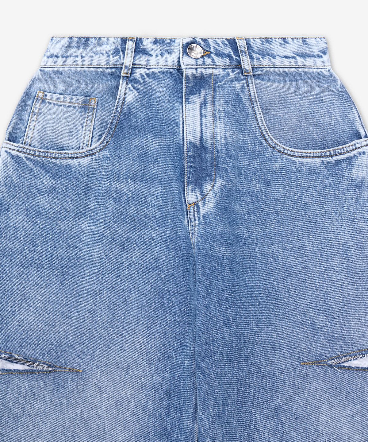 메종 마르지엘라(MAISON MARGIELA) 슬래시 디테일 데님 팬츠 - 블루 / S51LA0051S30513470
