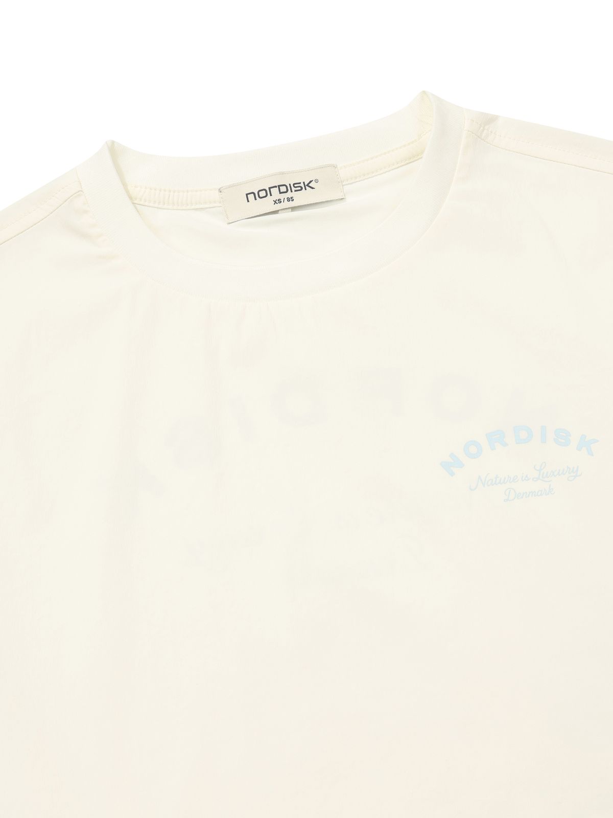 노르디스크(NORDISK) 휘게쿨 light 그래픽 라운드 반팔 티셔츠 - W_Off White
