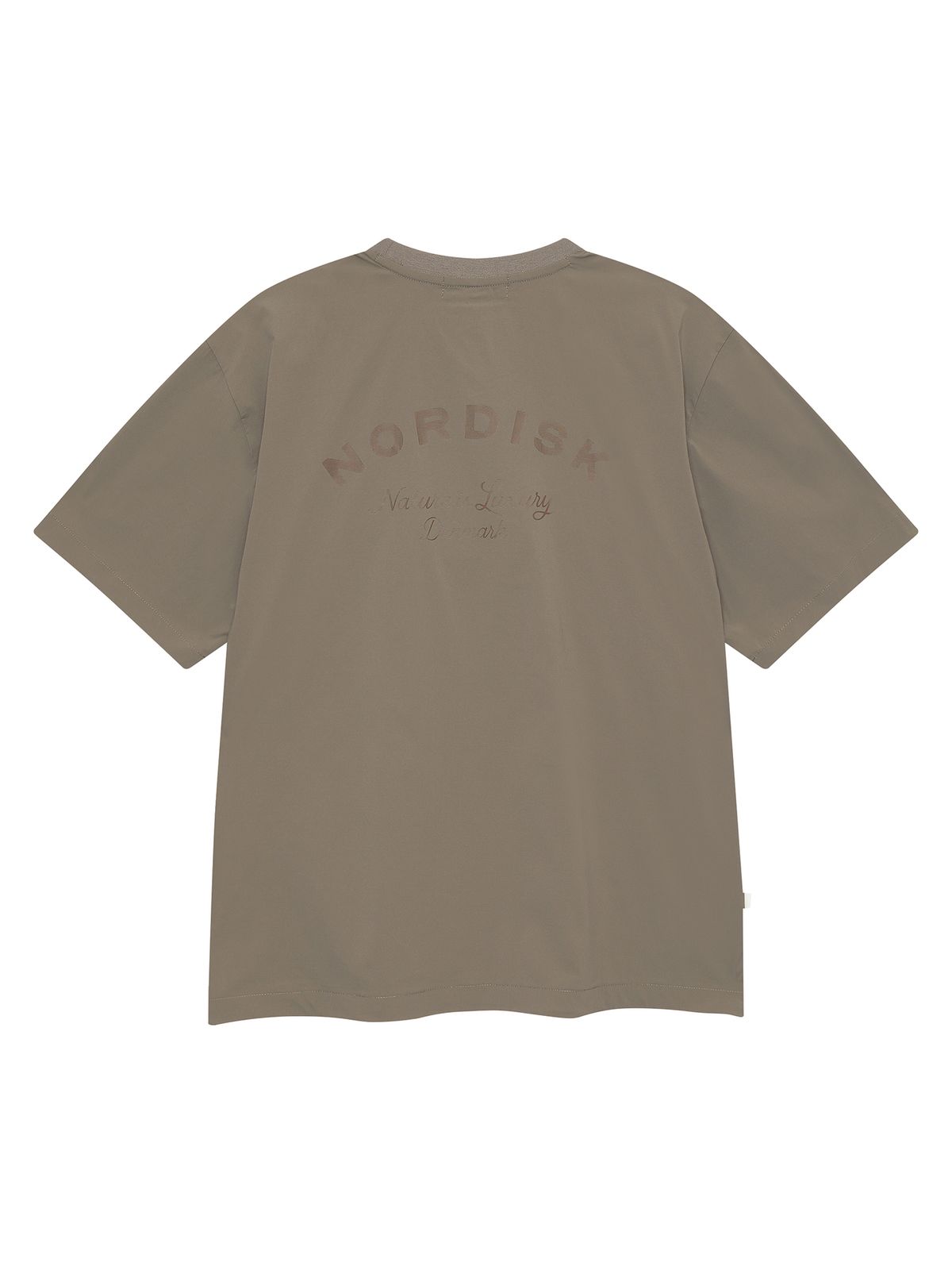 노르디스크(NORDISK) 휘게쿨 light 그래픽 라운드 반팔 티셔츠 - U_Beige BROWN