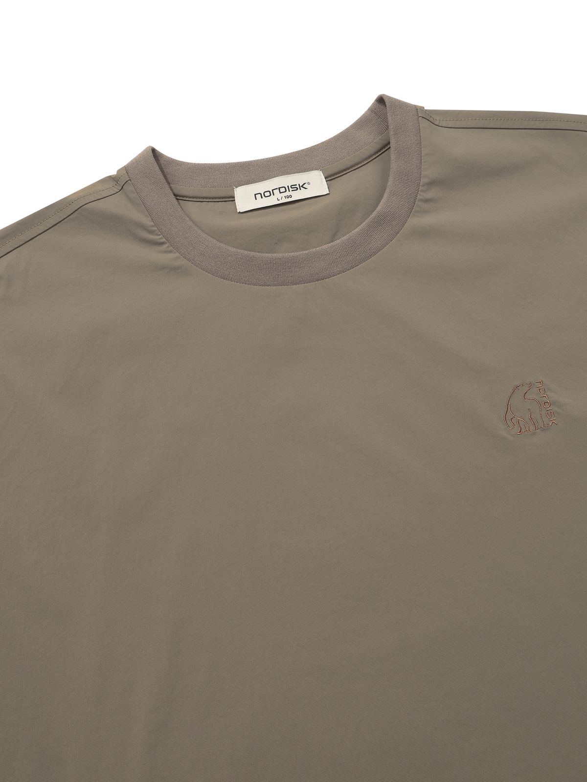 노르디스크(NORDISK) 휘게쿨 light 그래픽 라운드 반팔 티셔츠 - U_Beige BROWN