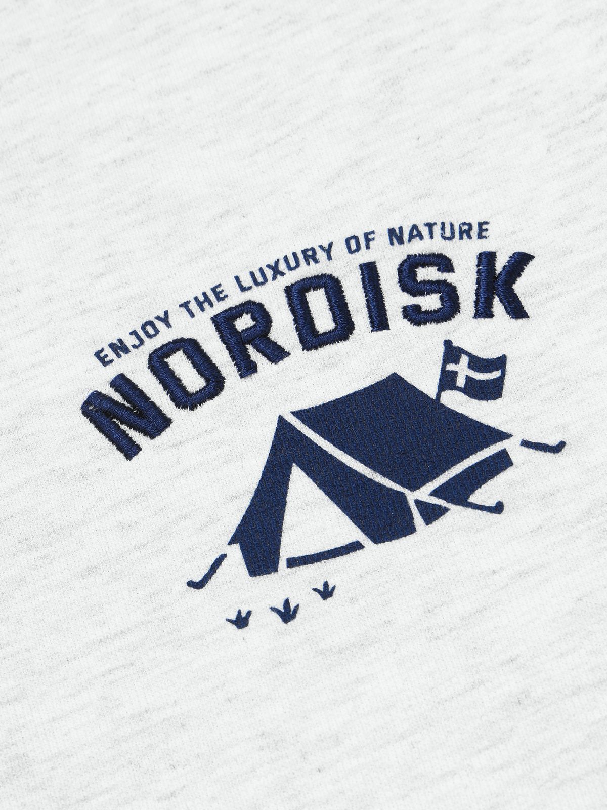 노르디스크(NORDISK) 데니쉬 반팔 티셔츠 - U_MELANGE L/GREY