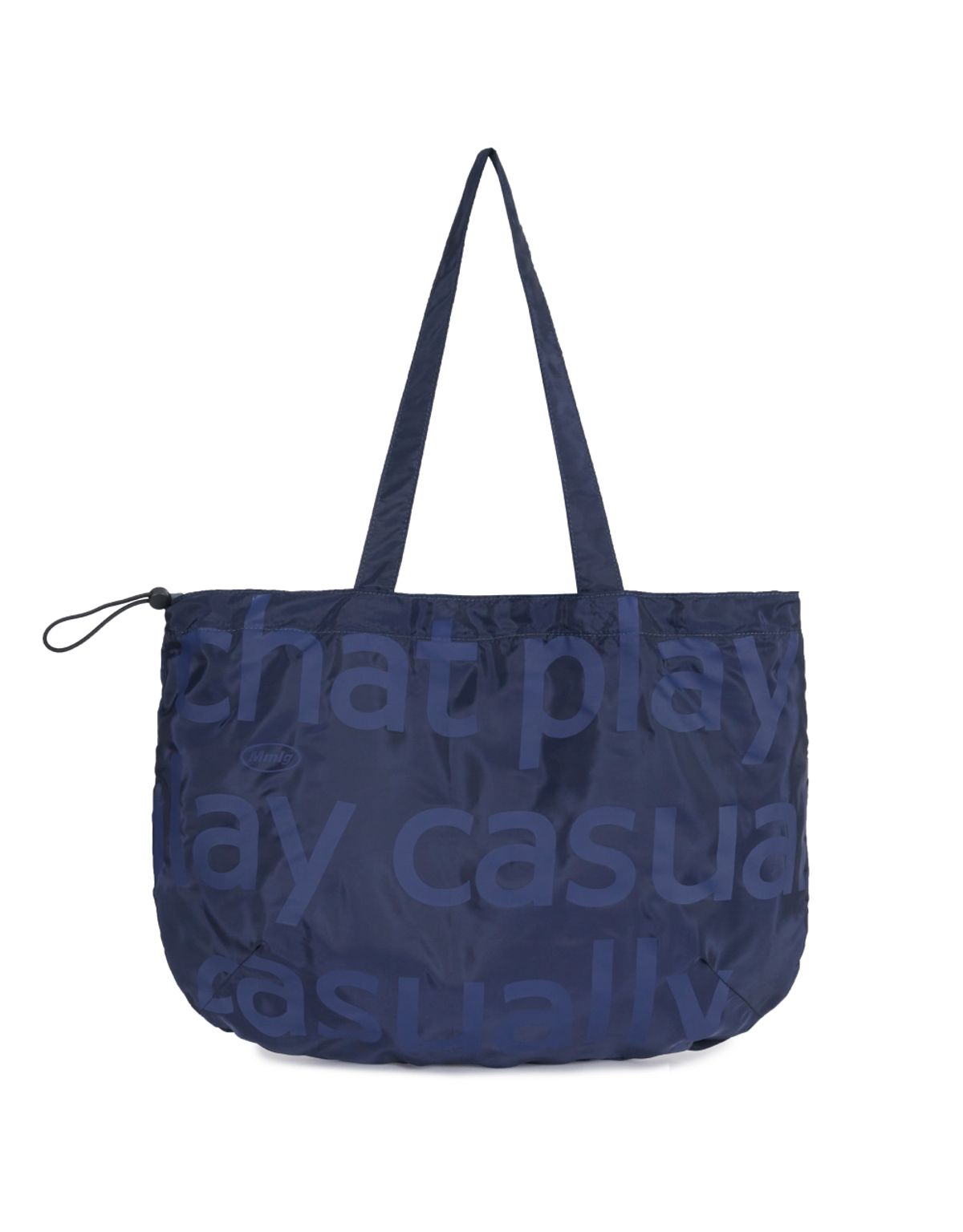 엠엠엘지(MMLG) CPC TYPO LAYOUT TOTE BAG (NAVY)