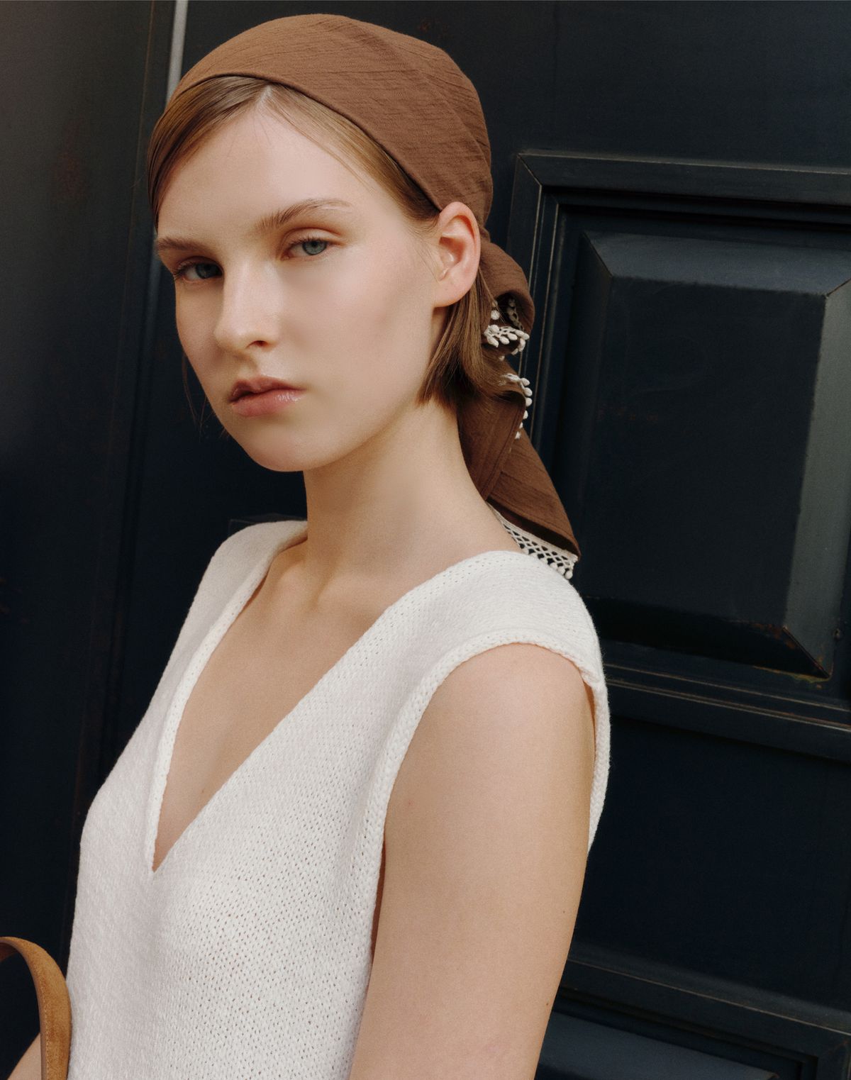 질스튜어트액세서리(JILLSTUART ACC) [면 100%] 코튼 테슬 스퀘어 스카프 2color