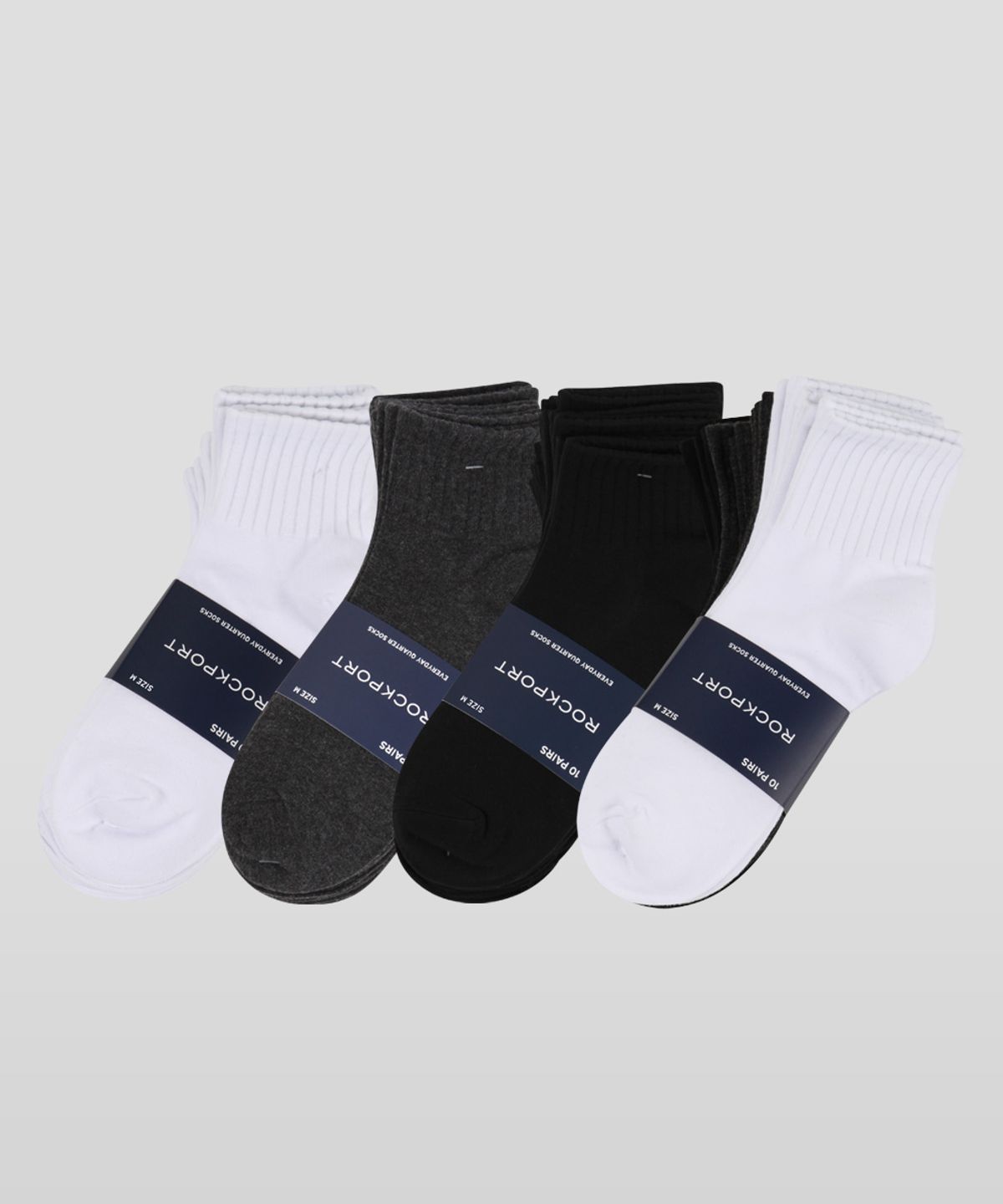 락포트 양말(ROCKPORTSOCKS) ROCKPORT 에브리데이 단목 양말 10팩(PACK)