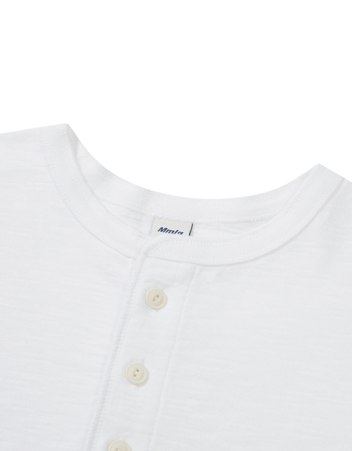 엠엠엘지(MMLG) MMLG HENLEY NECK HF-T (EVERY WHITE)