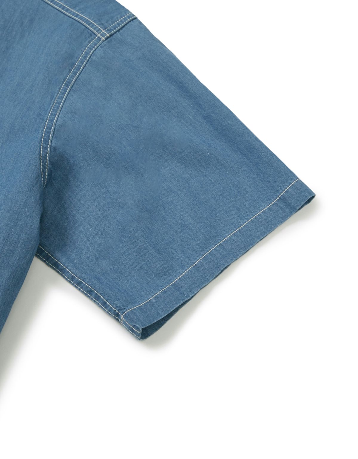 엠엠엘지(MMLG) WASHED DENIM HF SHIRT (LIGHT BLUE)