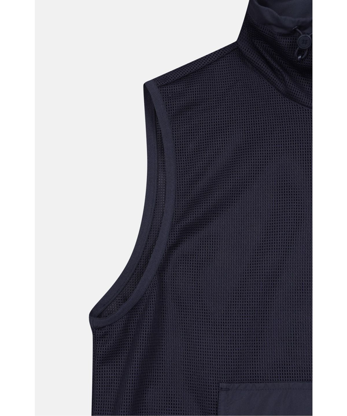 코오롱스포츠(KOLON SPORT) 여성 메쉬 레귤러핏 스탠드넥 베스트 TVVAM26502NAY