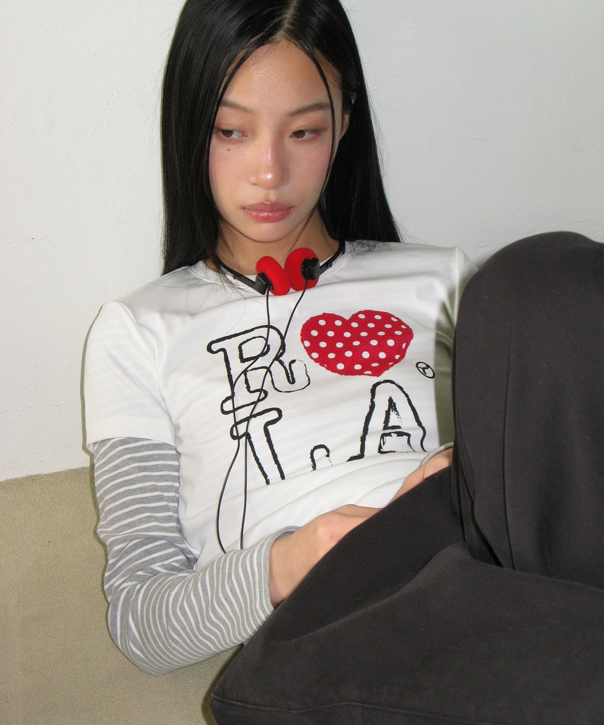 로라로라(ROLAROLA) I LOVE ROLA T-SHIRT WHITE