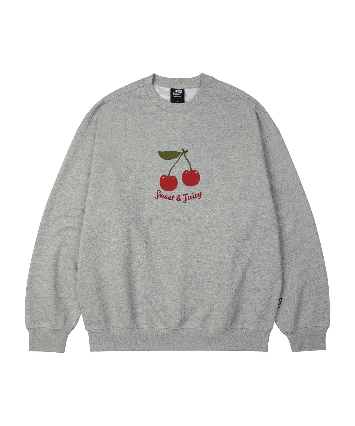 와일드락(WILDROCK) Juicy Cherry 오버핏 맨투맨_7 COL