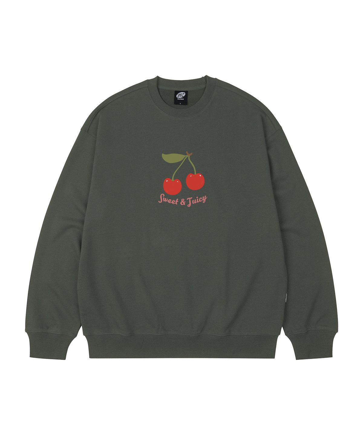 와일드락(WILDROCK) Juicy Cherry 오버핏 맨투맨_7 COL