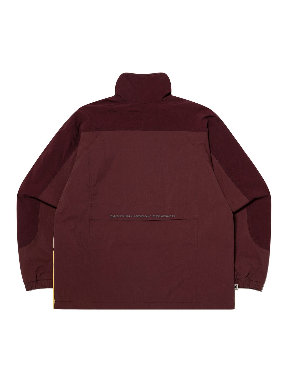 코닥(KODAK) 케이 컬러블럭 스탠넥 자켓 BURGUNDY